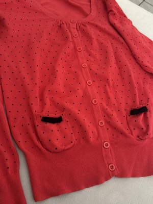 Cardigan with Fine Knit and Velvet Detail like new