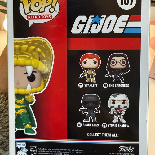 Funko Pop! G.I. Joe Serpentor #107 Limited Edition new