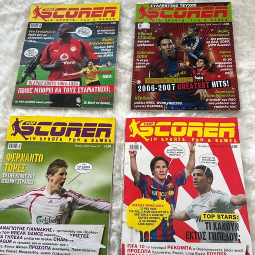 Top Scorer magazines new, pack of 4 issues