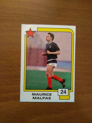 Κάρτα Maurice Malpas Panini Soccer Superstars 1988 μεταχειρισμένη Νο24