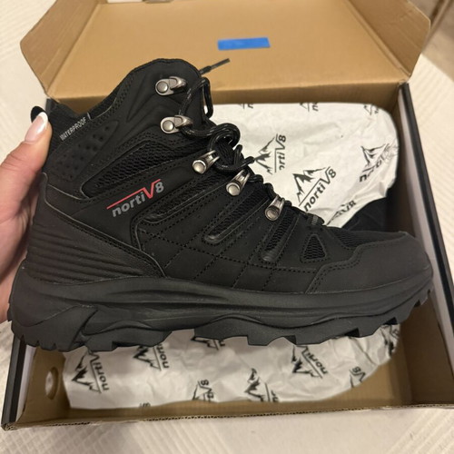 Nortiv 8 unisex hiking boots, waterproof, size 40, black