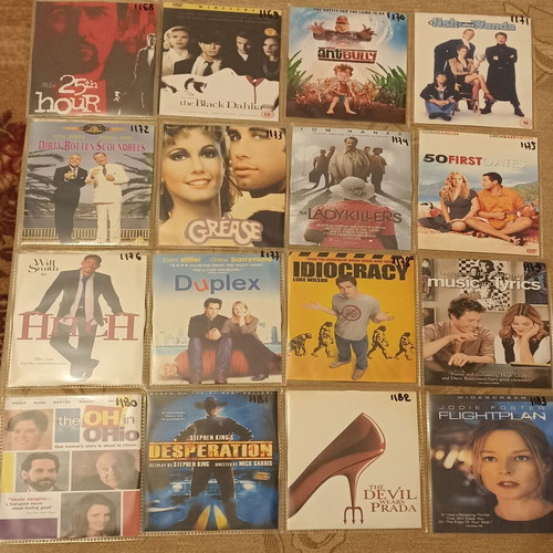 DVD movies like new, pack of 54, personal collection