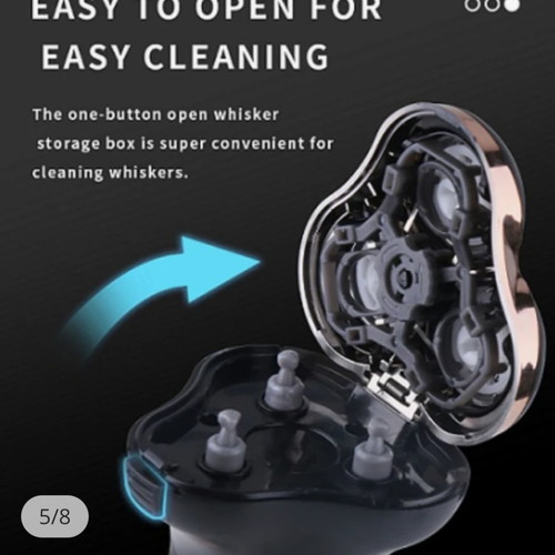 Beard Trimmer 3D electric rechargeable shaver, waterproof IPX7