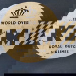  τσαντακι παλαιο αεροσυνοδου,δεκαετιας'50,KLM ROYAL DUTCH AIRLINES