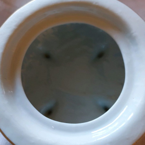Vintage Capodimonte bowls used 13×8 cm and 11×7 cm with 24k gold
