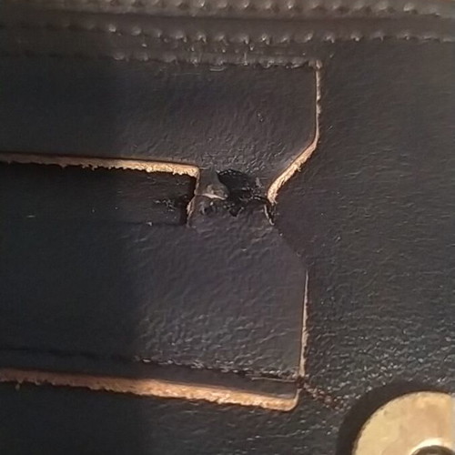 Leather tobacco pouch used, Czentelieros brand