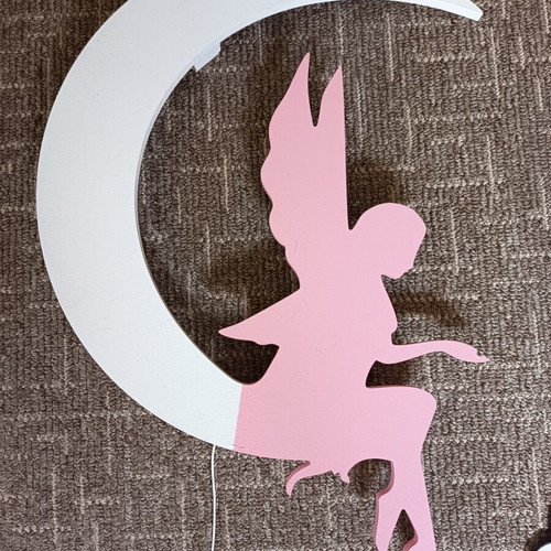 Wall decorations with light set, MDF, like new