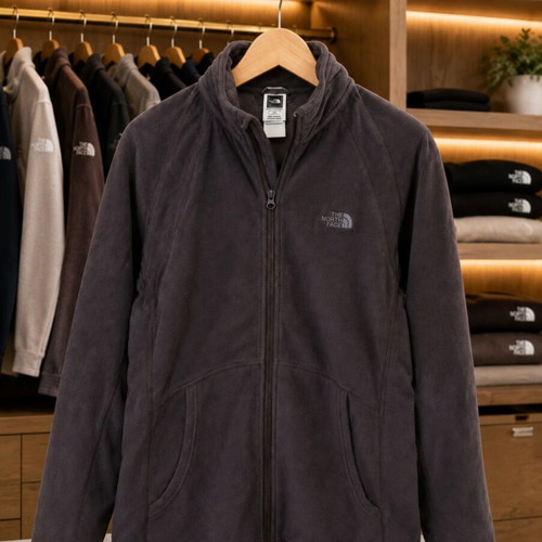 The North Face women's lightweight fleece jacket, purple