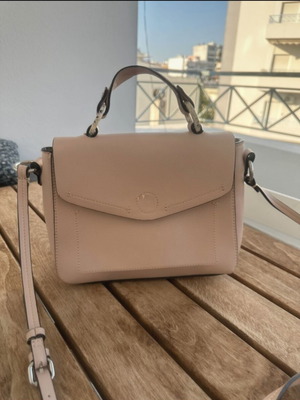 Zara crossbody and handbag, pink nude color