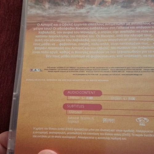 Asterix and the Vikings DVD, dubbed, adventure