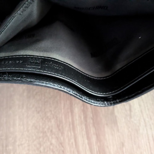 Moschino wallet, black, 19 x 12 cm