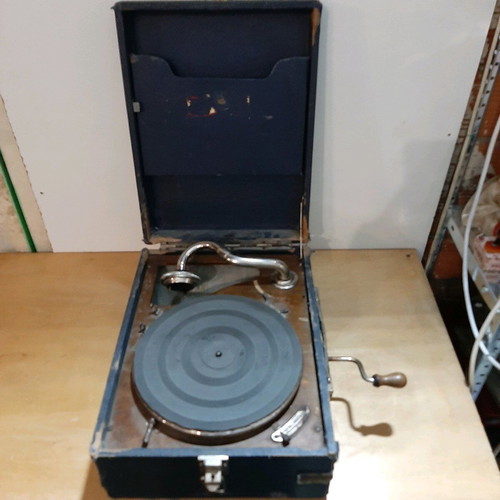 Antique Gramophone used 1920-30 with visible signs of wear