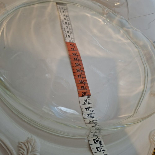 Cake stand with glass dome used, vintage style, 34 cm