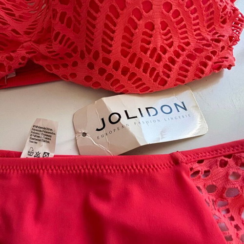 Jolidon Coral Knitted Bikini Set Size S 70B New