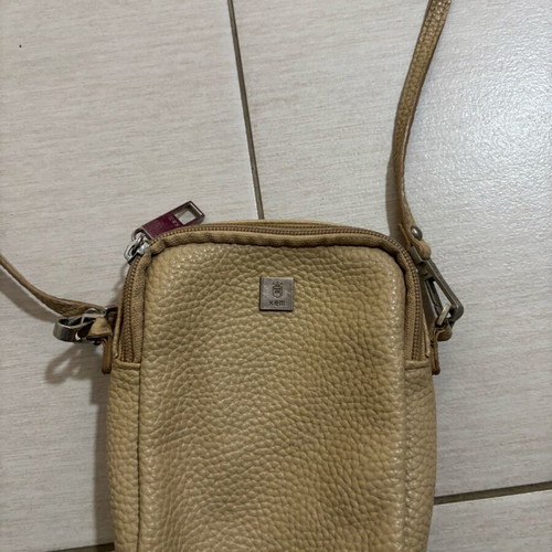 Kem crossbody bag used, beige