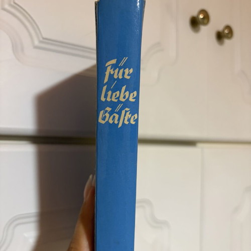Kochbuch used, German cookbook with yellowed pages