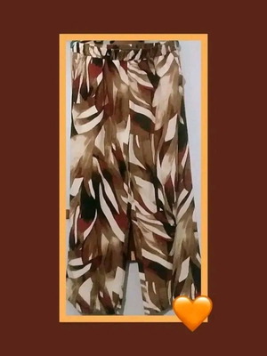 Pants XL with colorful brown pattern like new
