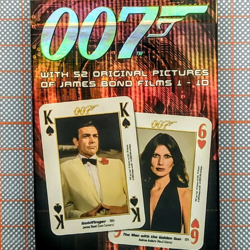 James Bond 007 playing cards new with 52 original images from first 10 films