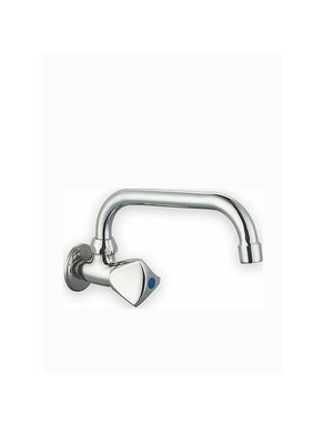 Kitchen wall faucet silver single handle new