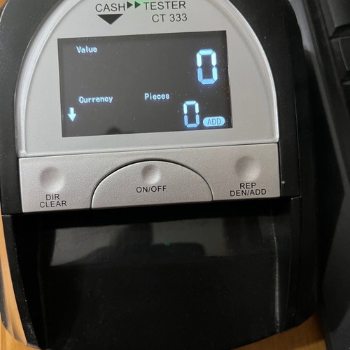 Counterfeit banknote detector lightly used