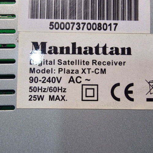 Manhattan Plaza XT-CM digital satellite receiver like new, silver