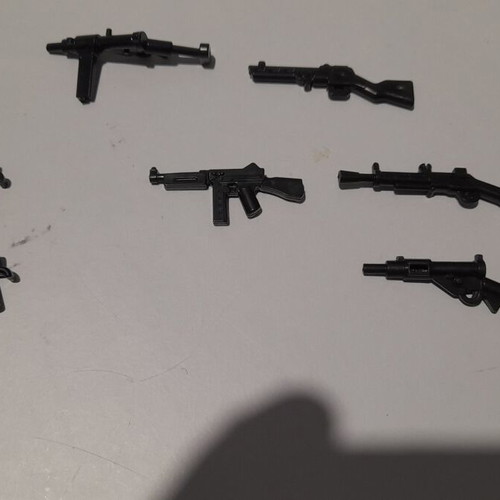 Lego City Agents WW II Police Army Submachine Guns Set of 7 New