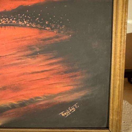 Painting used with sunset theme 63x43