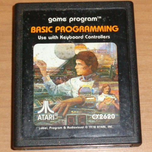 Atari 2600 Basic Programming cartridge used, game