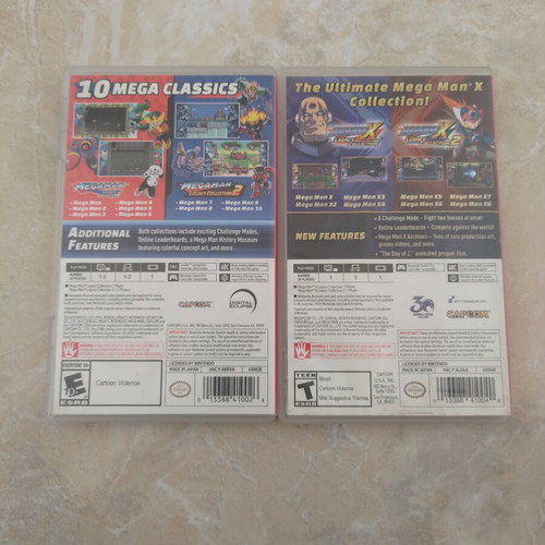 Mega Man Legacy Collection and Mega Man X Legacy Collection Nintendo Switch games used