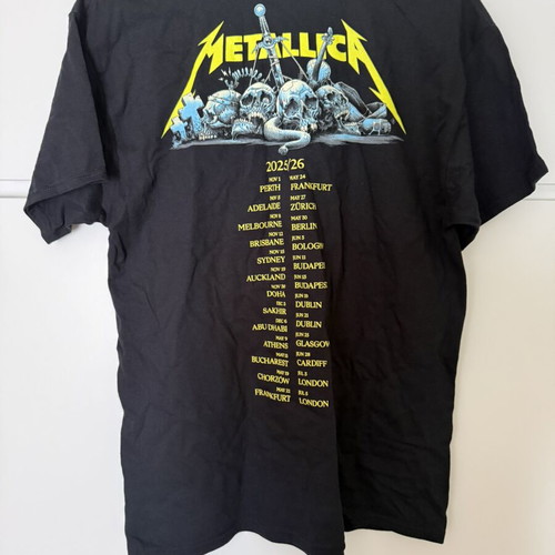 Metallica Official Merchandise T-shirt Large new, black