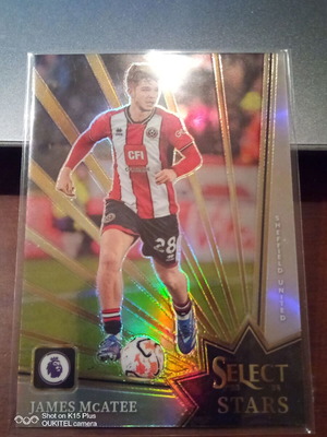 Κάρτα Panini Select Premier League James McAtee Silver Prizm 2023-24 σαν καινούργιο