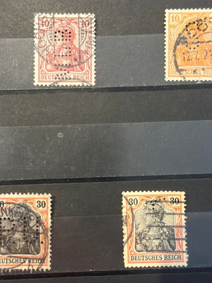 Γραμματόσημα Γερμανικής Αυτοκρατορίας Deutsches Reich μεταχειρισμένα 1900–1922 σπάνια