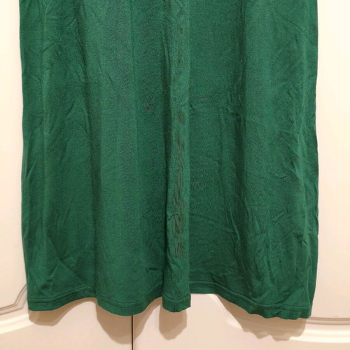 Green long wrap dress like new with long sleeves