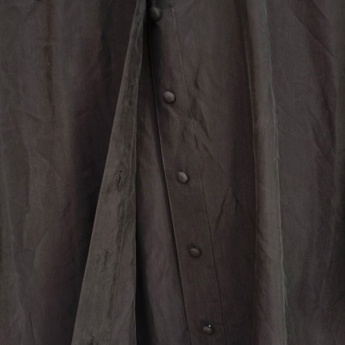 Vintage silk shirt HESS Frackmann black, new, size 46