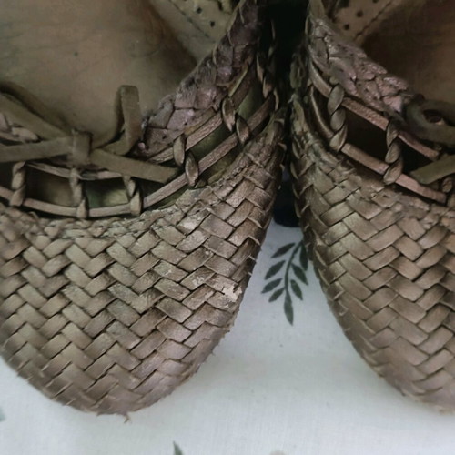 Clark's flat sandals used, leather, size 37