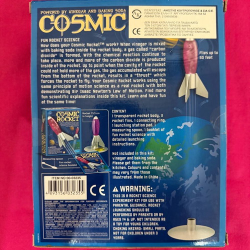 Cosmic Rocket toy like new with space theme