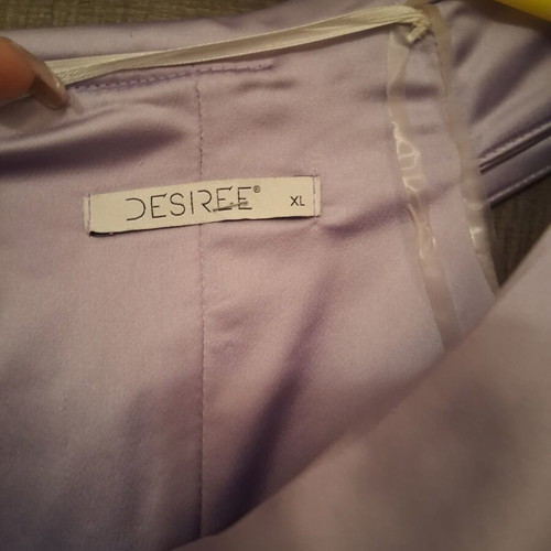 Desiree satin dress like new, lilac, size XL