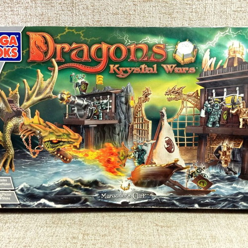 MEGA BLOKS Dragons Krystal Wars Marauder's Cliff set