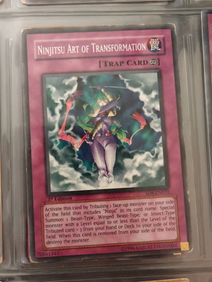 Yu-Gi-Oh card Ninjitsu Art of Transformation like new