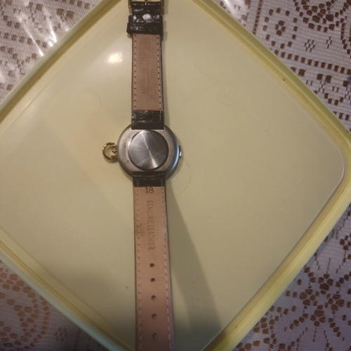 Aggostino Vintage Quartz Watch, Two-Tone, Date Display