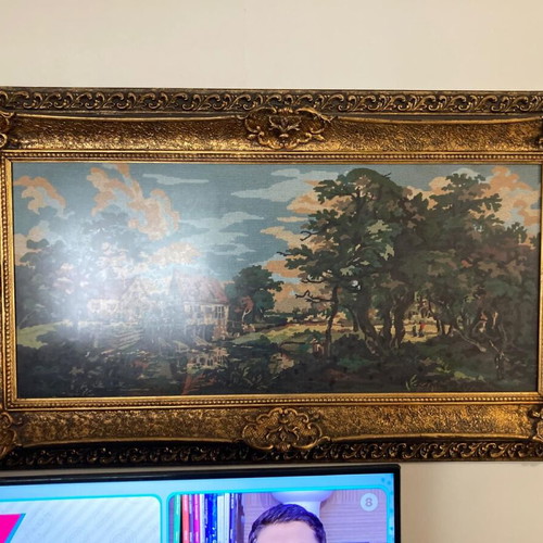 Handmade embroidered frame for sale - HANDMADE EMBROIDERY