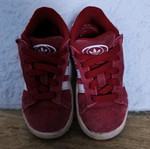 Adidas Campus sneakers used, red suede unisex size 27