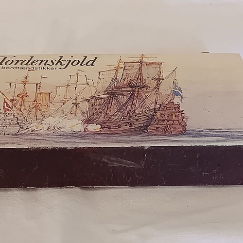 Tordenskjold vintage matchbox used, Denmark 1970