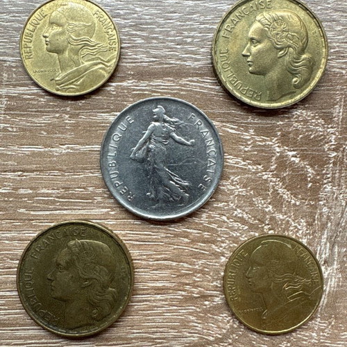France coins new, pack of 45 pieces