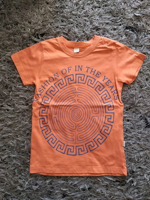 Children's short-sleeve t-shirt 4 years new orange