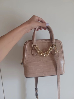 Zara crossbody bag like new, beige