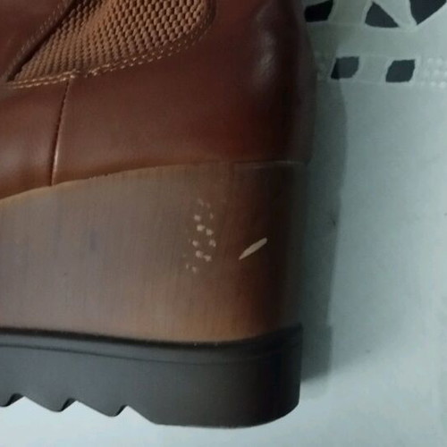 Ankle platform boots brown size 37 like new