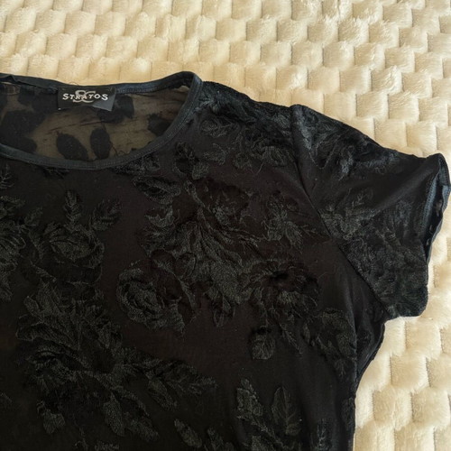 Vintage transparent velvet blouse like new, size S