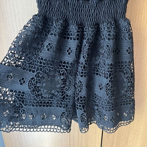 Anel playsuit black size S like new with lace details