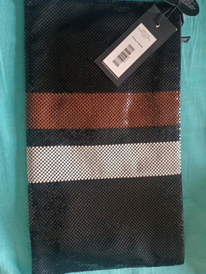 Axel envelope bag new, black, handheld, size 37x20